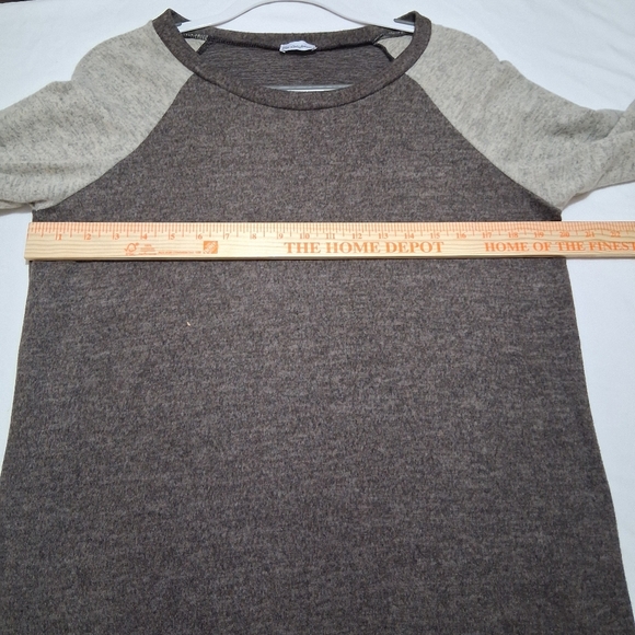 NIP eloges Sz. S Brown/Gray Crew Neck Long Sleeve Top - Picture 4 of 10
